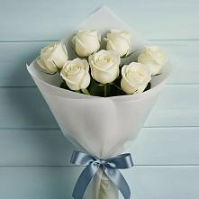 Букет 7 Белых роз Эдлесс Лав #REPLACE_PRED# Нововоронино