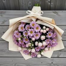 Букет цветов из:  Розы и Хризантемы в Нововоронино