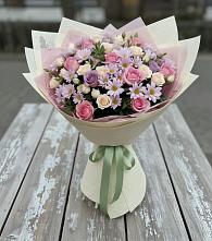 Букет цветов из:  Розы и Хризантемы в Нововоронино