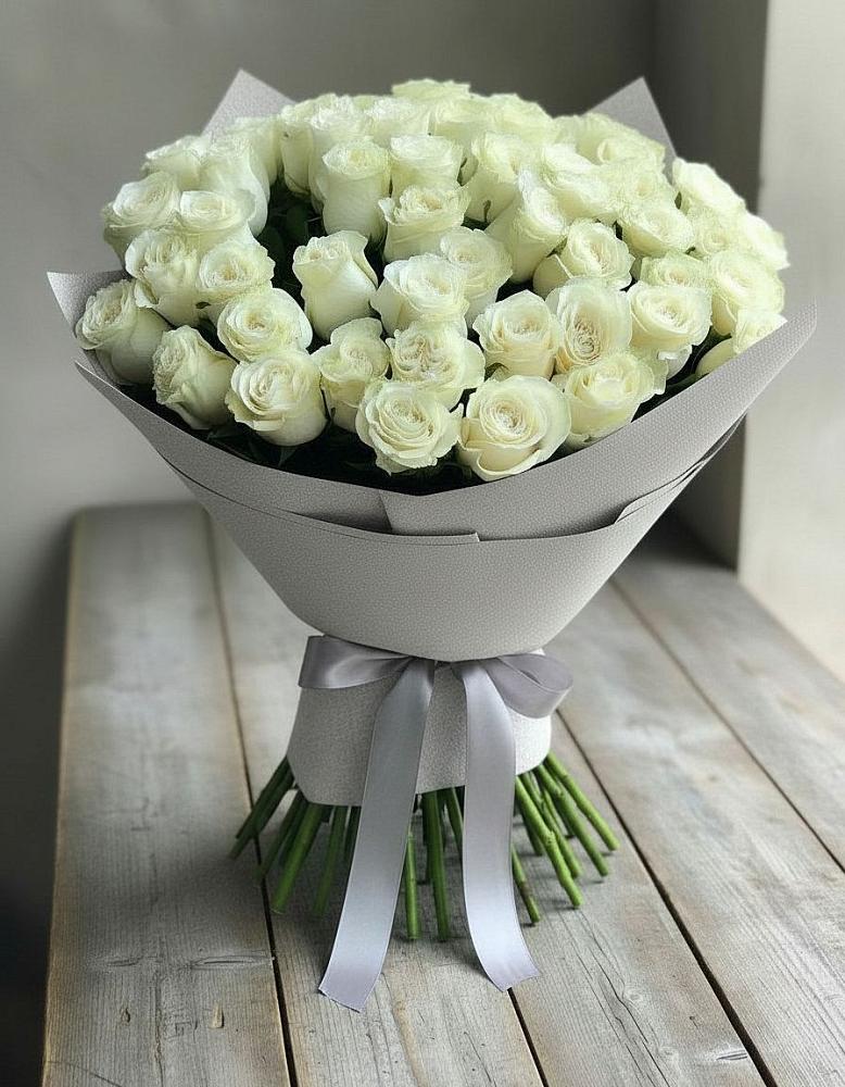 Букет 35 Белых роз в Нововоронино