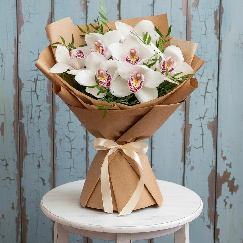 Букет цветов из: Орхидеи и Розы в Нововоронино