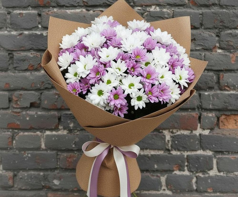 Букет цветов из: Хризантемы в Нововоронино