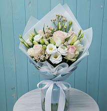 Букет цветов из:  Розы и Лизиантусы #REPLACE_PRED# Нововоронино