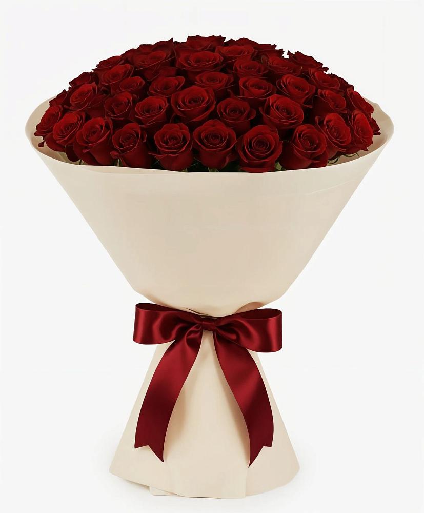 Букет 101 Бордовая роза Блэк Бакарра в Нововоронино