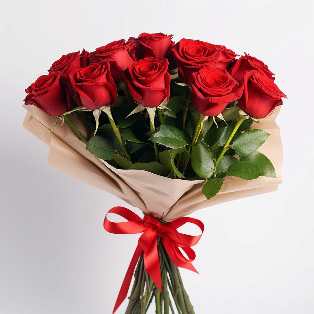 Букет 11 Красных роз Эдлесс Лав в Нововоронино